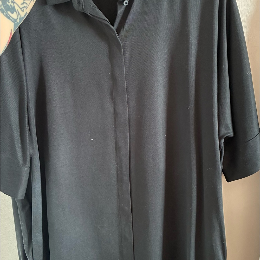COS Black Midi Shirt Dress